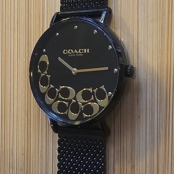 Coach Perry Watch With 36mm Black Face & Black MeshBracelet - Picture 2 of 7